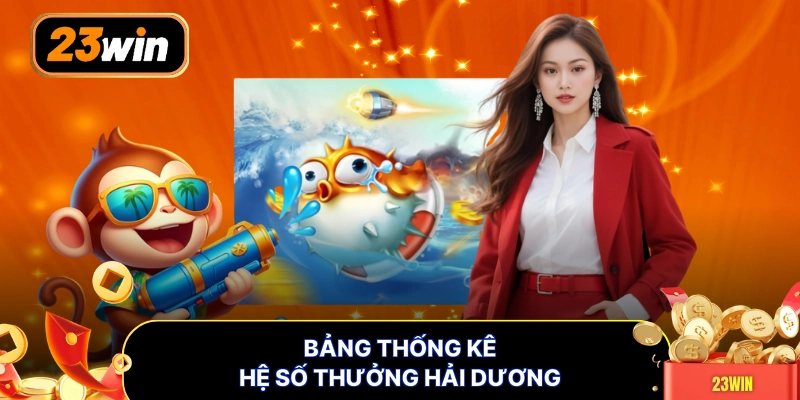 Bảng thống kê hệ số thưởng hải dương