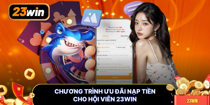 Chương trình ưu đãi nạp tiền cho hội viên 23WIN