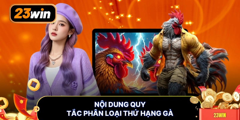 Nội dung quy tắc phân loại thứ hạng gà